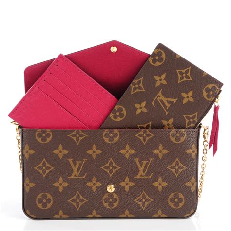 lv pochette félicie chain wallet|louis vuitton félicie chain.